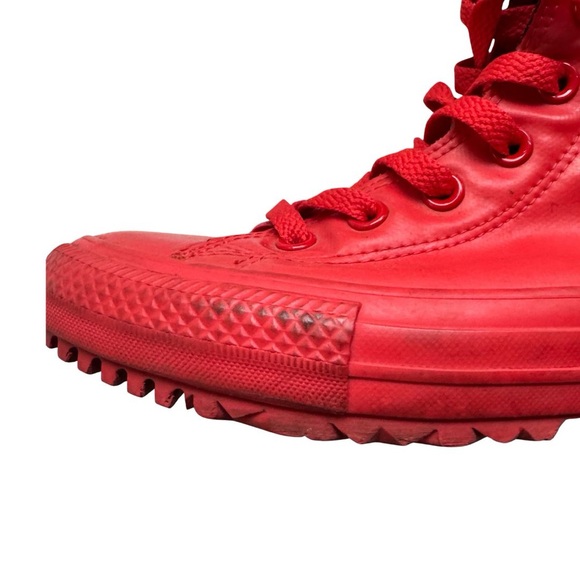 Converse Red Rubber Waterproof Ultra High-Tops Sneakers - Picture 5 of 13